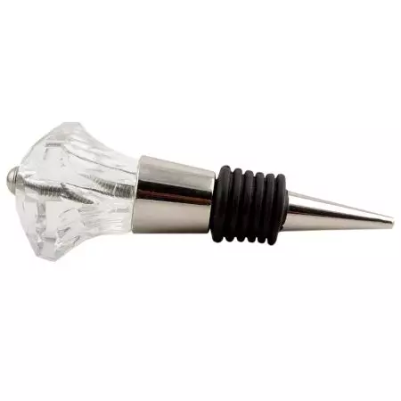 Clear Glass Square Cut Wine Stopper